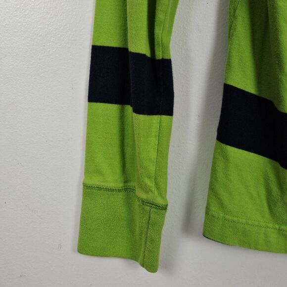 HOLLISTER Blue Green Striped Long Sleeve Crew Neck T-Shirt Men's Size Medium - Picture 7 of 10